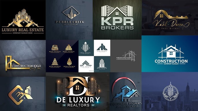 Construction logo design mockup: hard hat, truck, website, card & t-shirt.