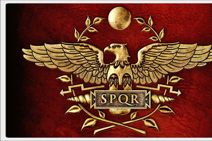 Roman Legion Eagle Standard Logo