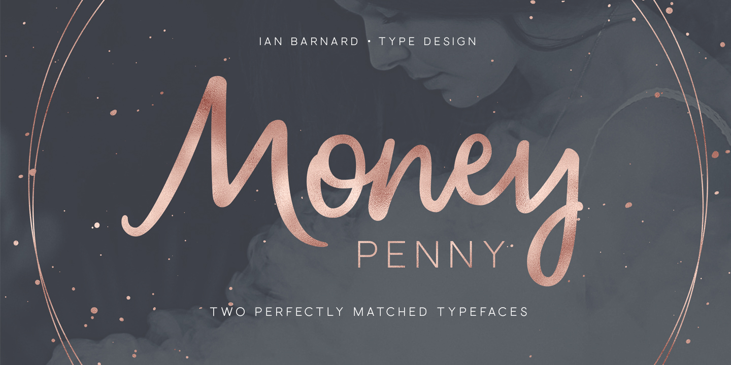 Custom typography money logo