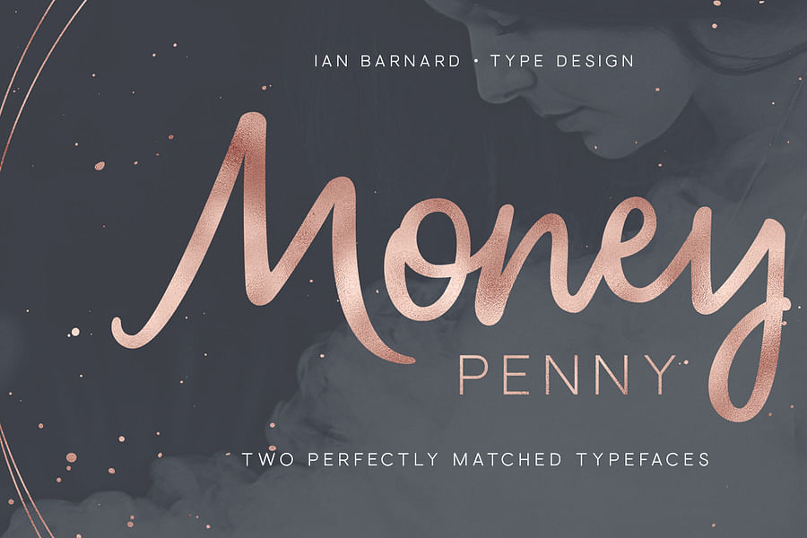 Custom typography money logo