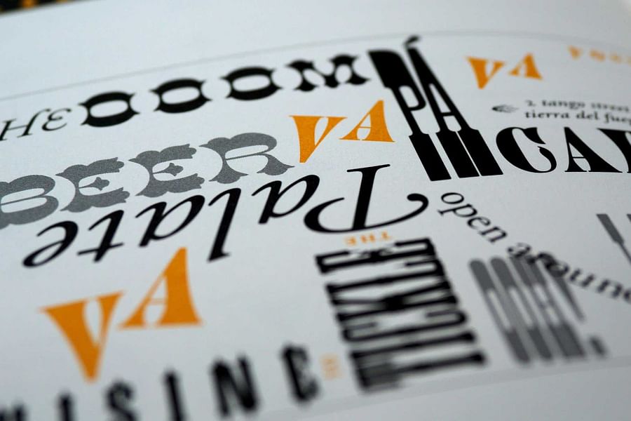 Display typography financial logo