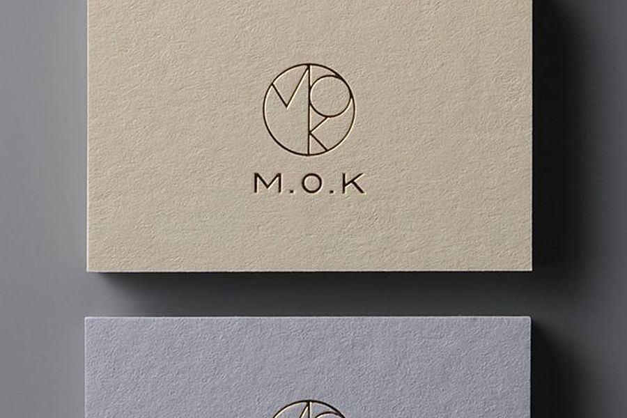 Minimalist typography money logo