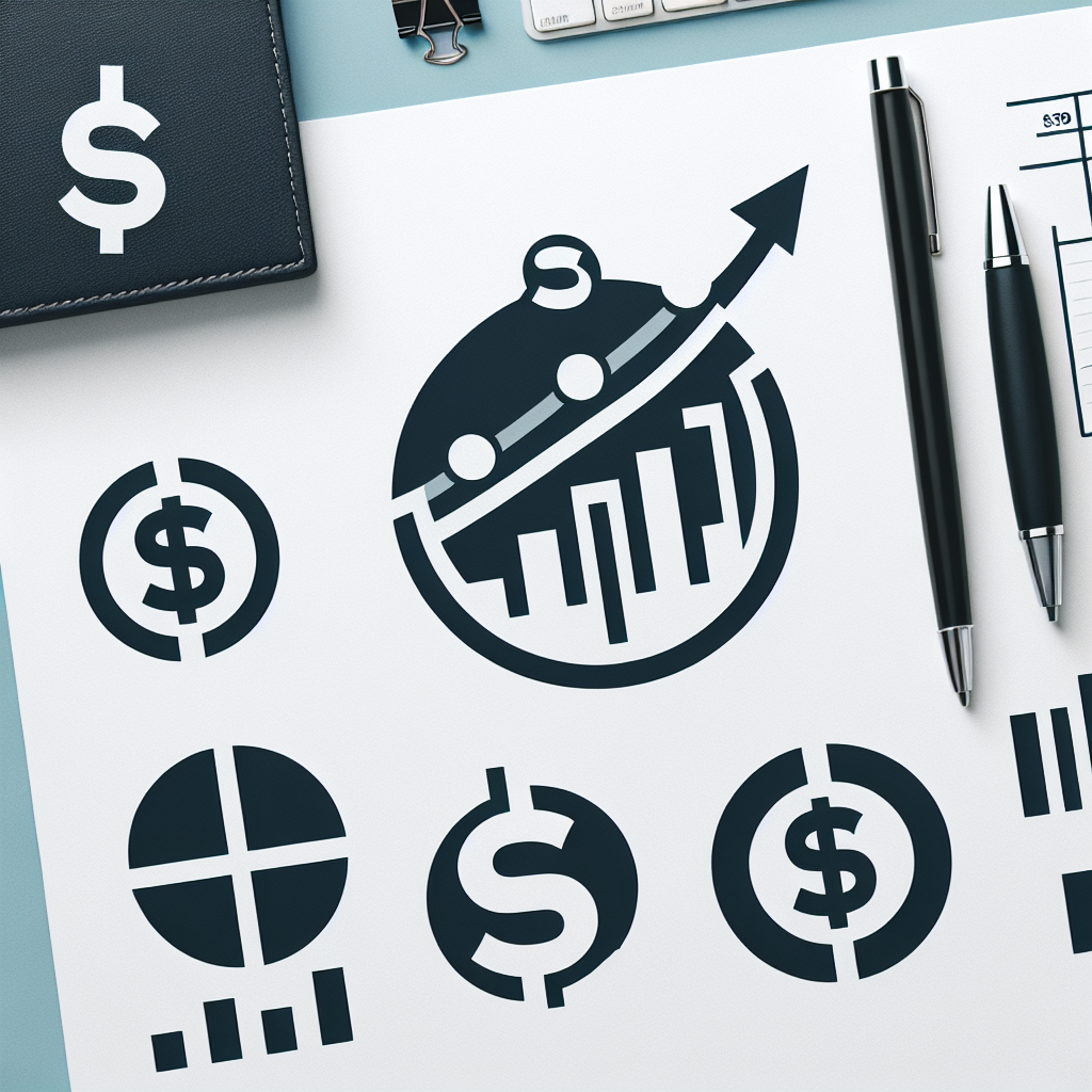 Sans-Serif typography finance logo