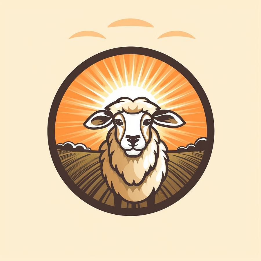 Cool farm logo featuring stylized farm animal
