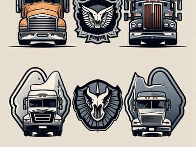 Styling the Industrial Sector: The Art of Truck and Trucking Logo Designs