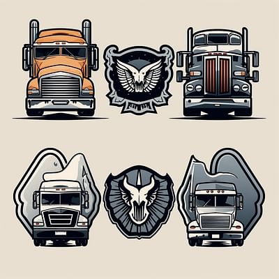 Styling the Industrial Sector: The Art of Truck and Trucking Logo Designs