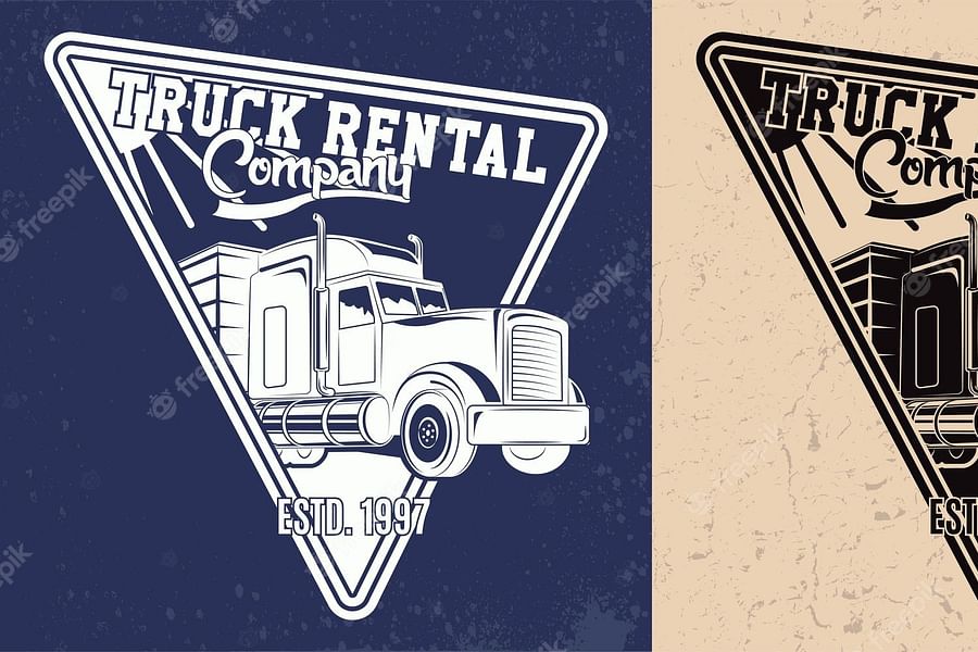 Typography Truck Logo