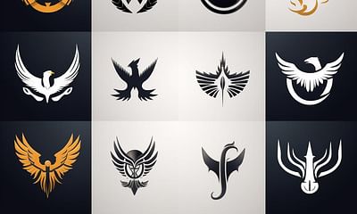 Why are eagles a popular choice for company logos?